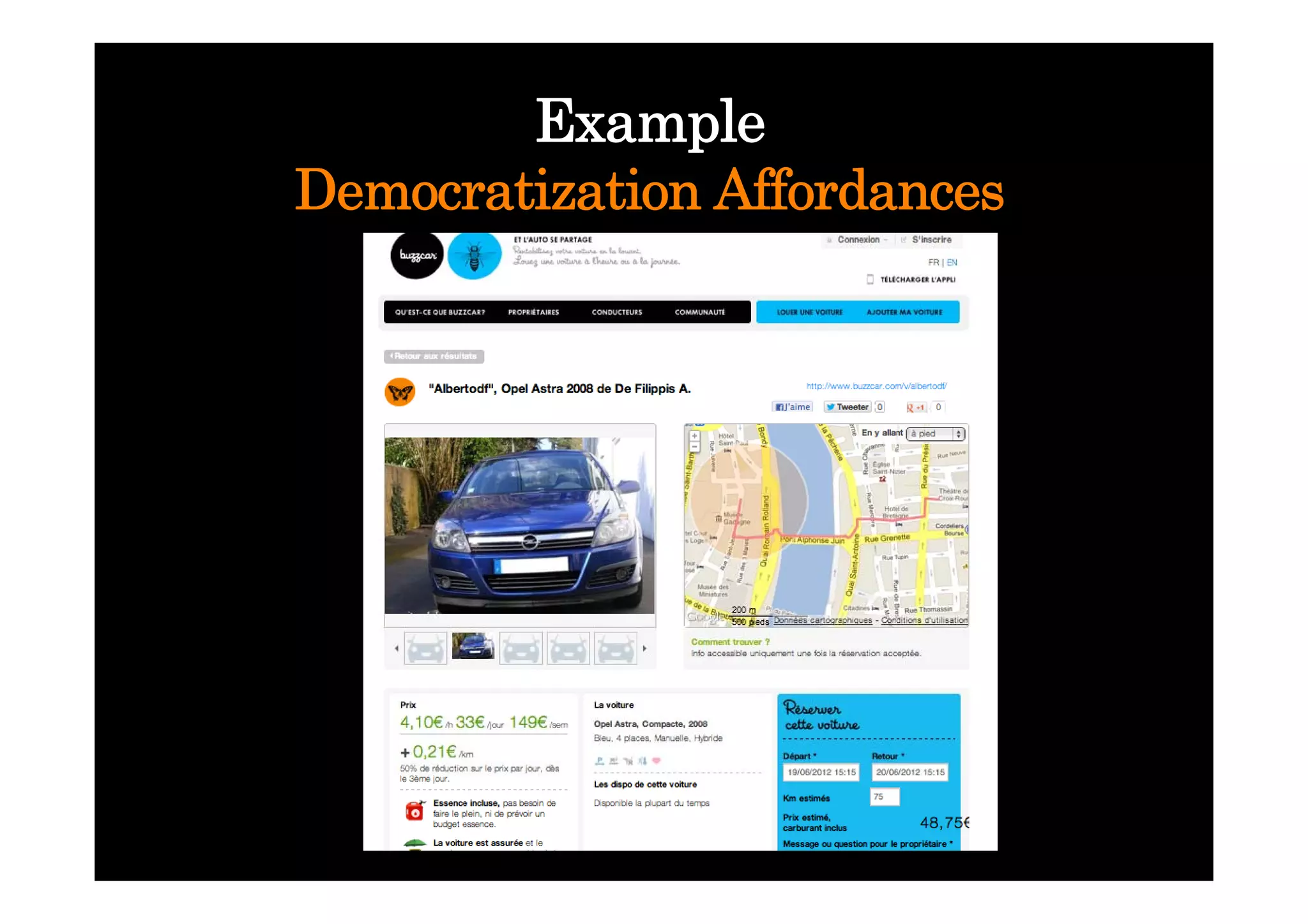 Example
             p
Democratization Affordances
 