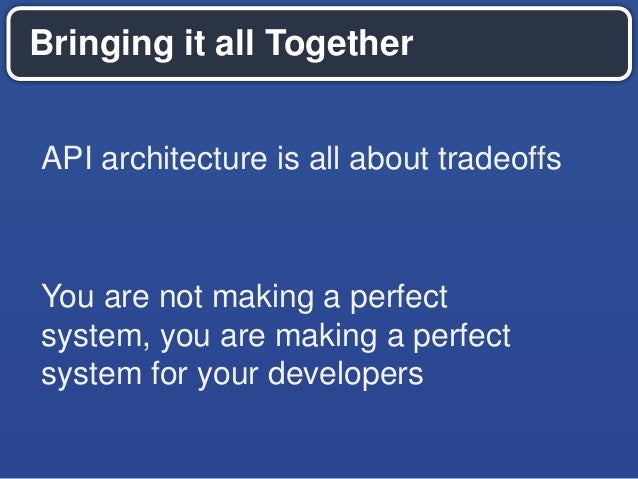 Api design principles for accelerated development