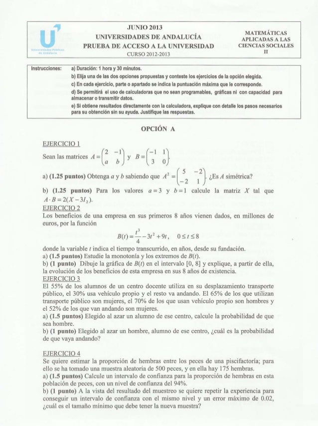 2013 Junio Pau Matemáticas Aplicadas A Las Ciencias Sociales Ii 19 0