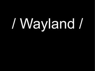 / Wayland /
 