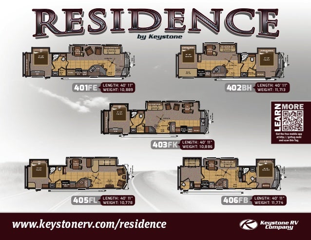 2013 Keystone Residence Destination Travel Trailer