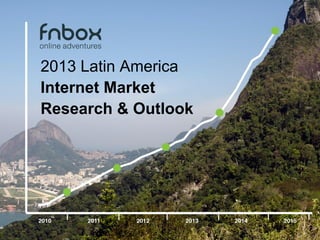 2013 Latin America
Internet Market
Research & Outlook
 
