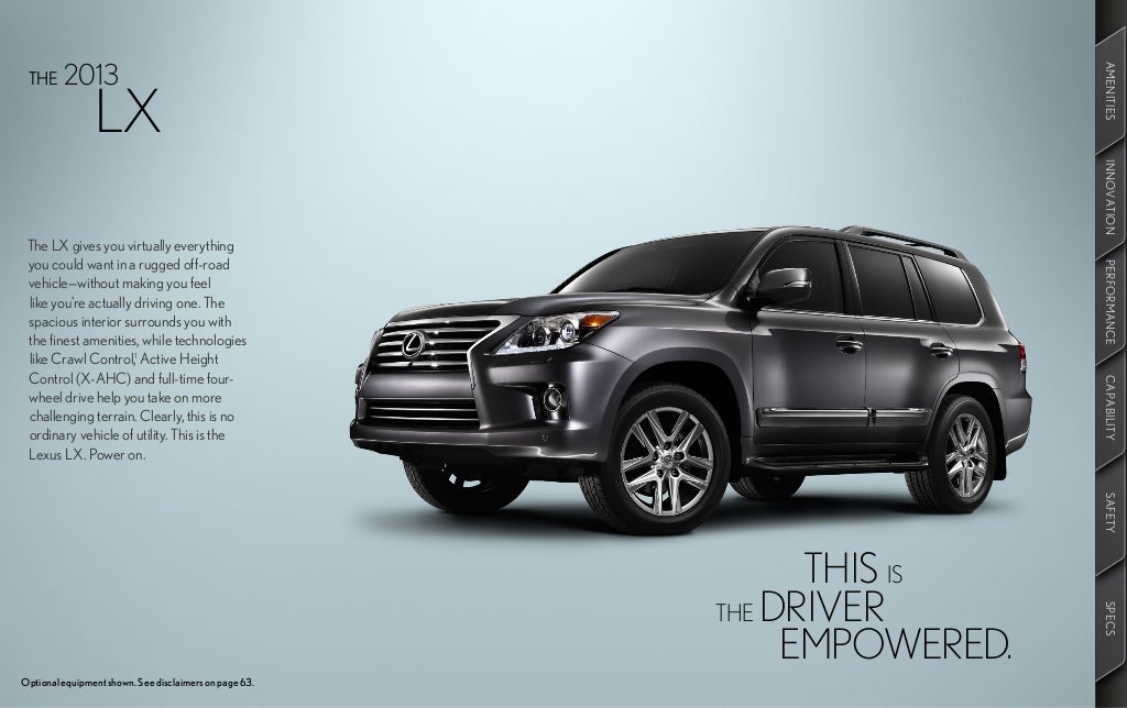 2013 Lexus LX Brochure KY Louisville Lexus Dealer