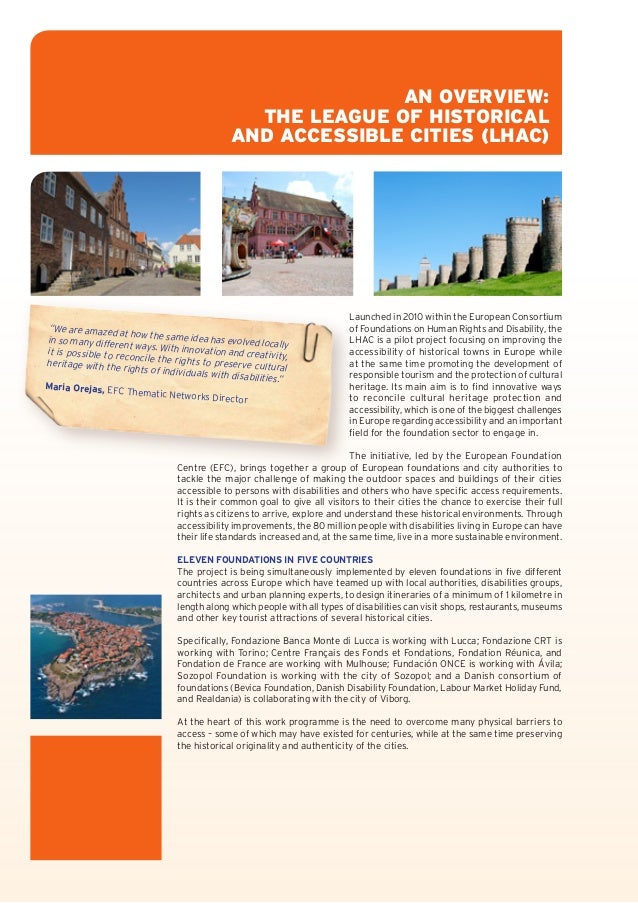 Best Practice Guide To Accessible Routes In Historic Cities - 