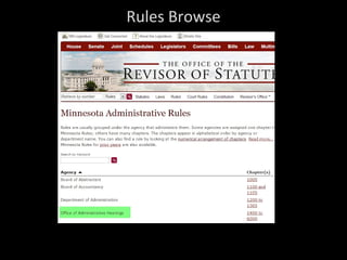 Rules Browse
https://www.revisor.mn.gov/rules/
 