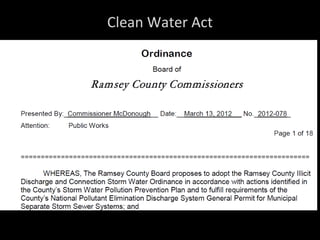 Clean Water Act
 