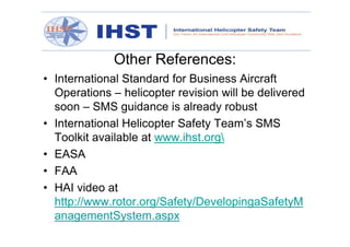 IHST - Helicopter Hazard Management | PDF
