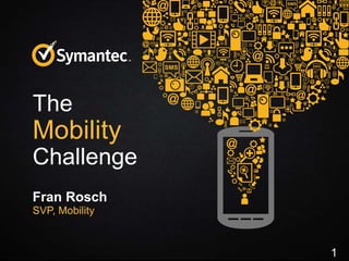 The

Mobility
Challenge
Fran Rosch
SVP, Mobility

1

 