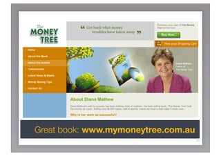 Great book: www.mymoneytree.com.au
                                     36
 