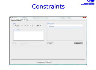 Constraints
 