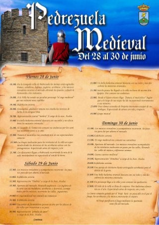 2013 Mercado Medieval del 28 al 30 de junio en Pedrezuela