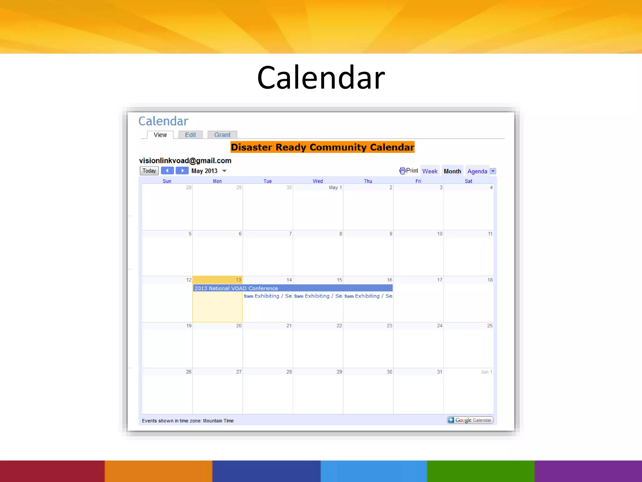 Calendar
 