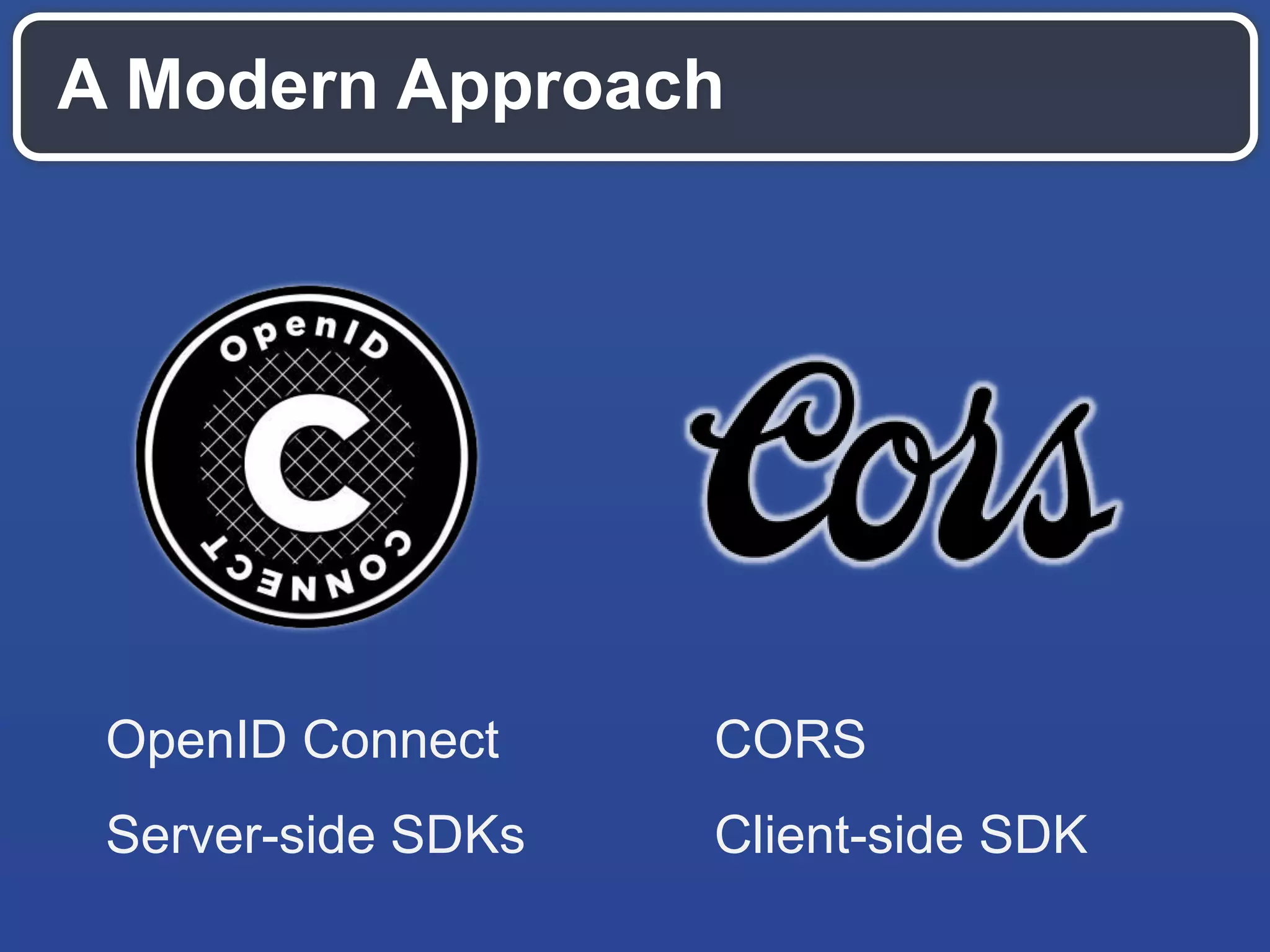 Working on the Server Side SDKs
Secure Token
Management
Simplified
Development
 