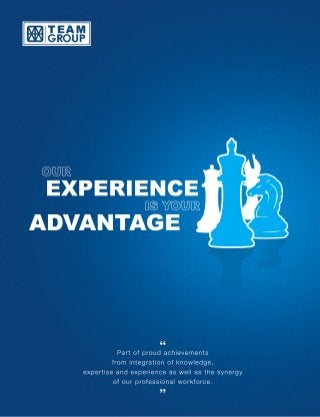 Our experience is your advantage 