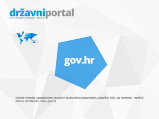 Središnji državni portal - Koncept "gov.hr"