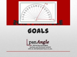 2013 panAngle
    Goals
 