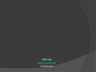 VRM Intel
info@vrmintel.com
vrmintel.com

 