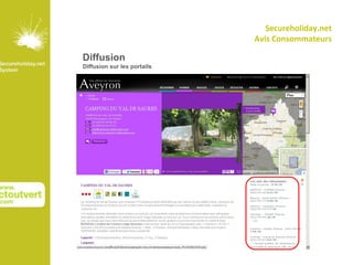 Secureholiday.net
                             Avis Consommateurs

Diffusion
Diffusion sur les portails
 