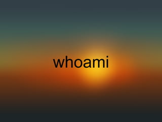 whoami
 