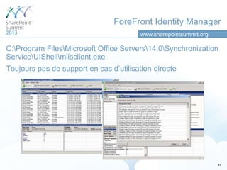 ForeFront Identity Manager
                                        www.sharepointsummit.org

C:Program FilesMicrosoft Offi...