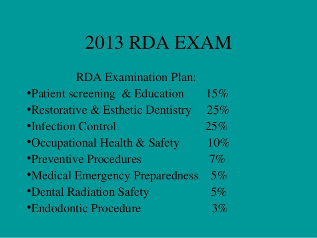 2013 Rdaexam 1