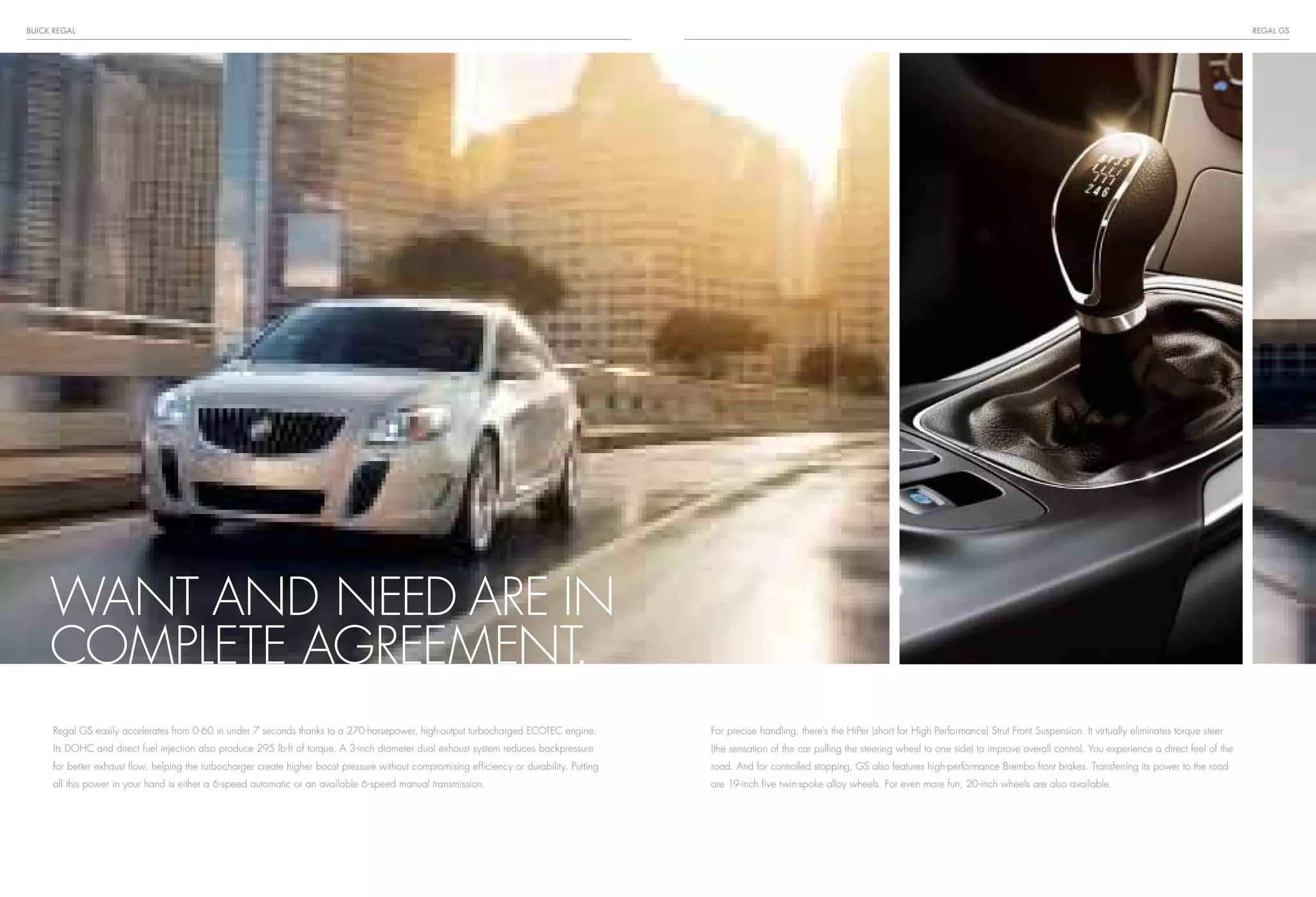 2013 Buick Regal Brochure RochesterBob Hastings Buick GMC PDF