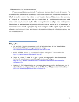 33
L’intercommunalité et les ressources financières
L’intercommunalité est souvent mise de l’avant comme façon de réduire ...