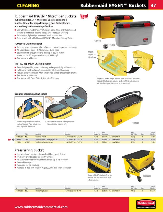 2013 Rubbermaid Commercial Products Catalog PDF Home Appliances
