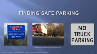 Jason Rivenburg 2013 Jason's Law Safe Truck Parking and Focus Group Presentation | PPTX