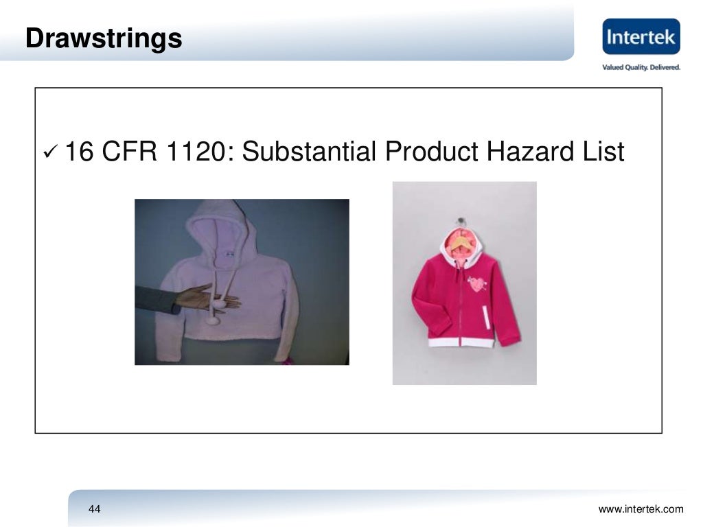 2013 Flammability Requirements for Apparel and Sleepwear & Drawstring…