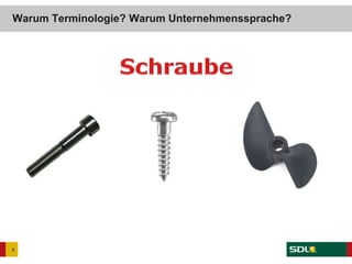 Warum Terminologie? Warum Unternehmenssprache?
4
 