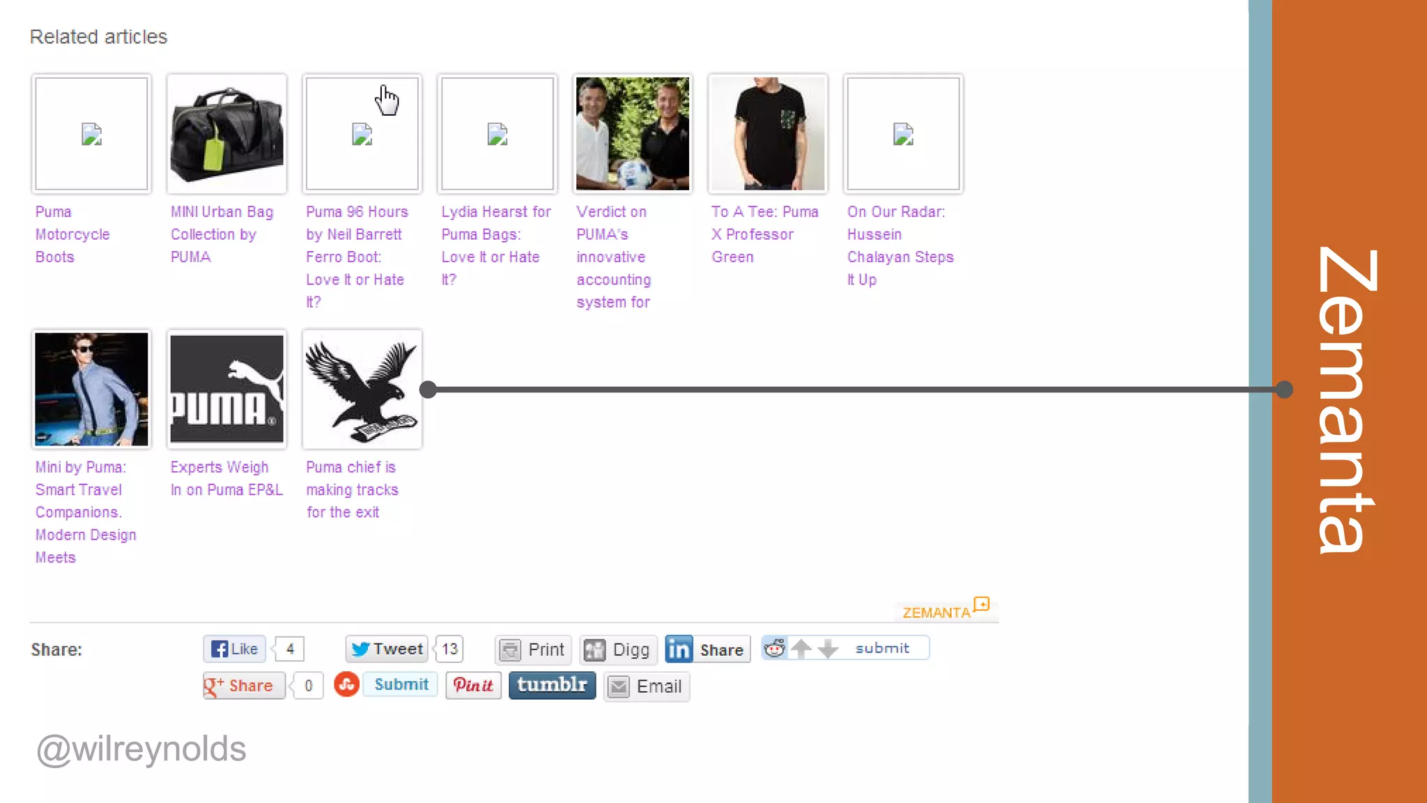 Zemanta

@wilreynolds

 