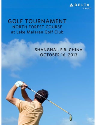 2013 Delta Cargo Shanghai Golf Tournament booklet