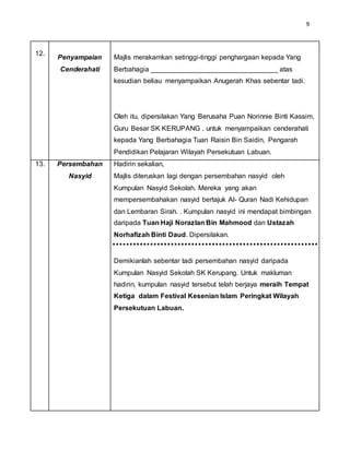 Skrip Pengacaraan Majlis Anugerah Cemerlang 2015