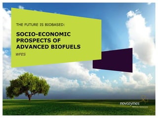 THE FUTURE IS BIOBASED:

SOCIO-ECONOMIC
PROSPECTS OF
ADVANCED BIOFUELS
WFES
 