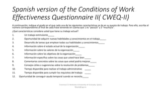 Structural Emporwerment Scale in Spanish | PPT