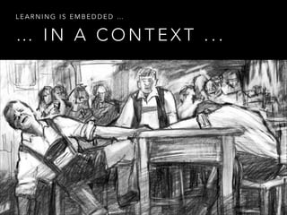LEARNING IS EMBEDDED …

… IN A CONTEXT ...

 