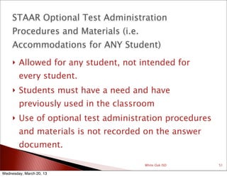 2013 STAAR Training Slides | PPT