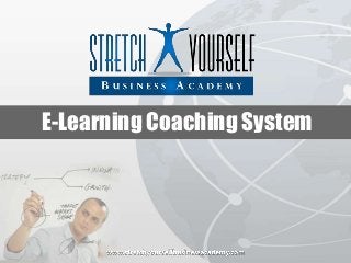 E-Learning Coaching System
 