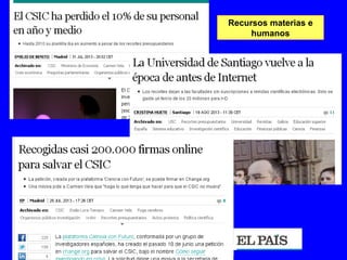 Recursos materias e
humanos
 