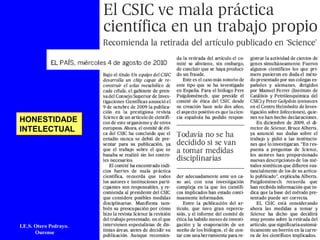 I.E.S. Otero Pedrayo.
Ourense
HONESTIDADE
INTELECTUAL
 