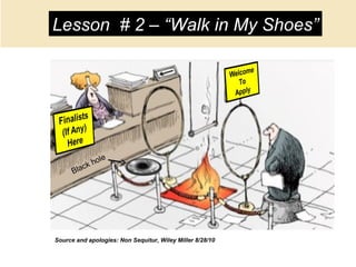 ©SHRM 2013
Source and apologies: Non Sequitur, Wiley Miller 8/28/10
Black hole
Lesson # 2 – “Walk in My Shoes”
 
