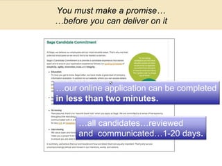 ©SHRM 2013
You must make a promise…
…before you can deliver on it
…our online application can be completed
in less than tw...