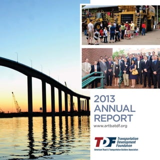 2013 Annual Report | 1
2013
ANNUAL
REPORT
www.artbatdf.org
 