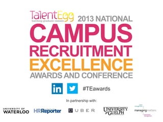 In partnership with:
#TEawards
 