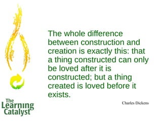 The whole difference
between construction and
creation is exactly this: that
a thing constructed can only
be loved after i...