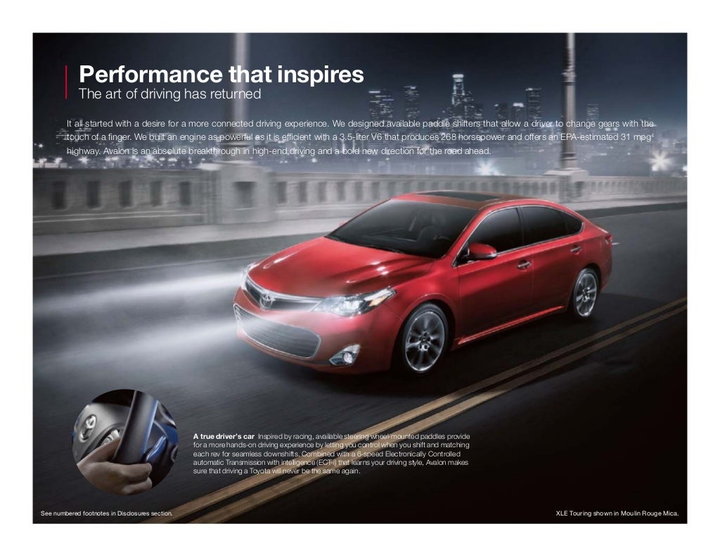 2013 Toyota Avalon Brochure NY Queens Toyota Dealer