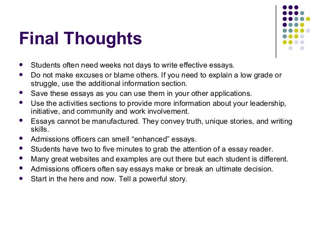 Final thoughts app image