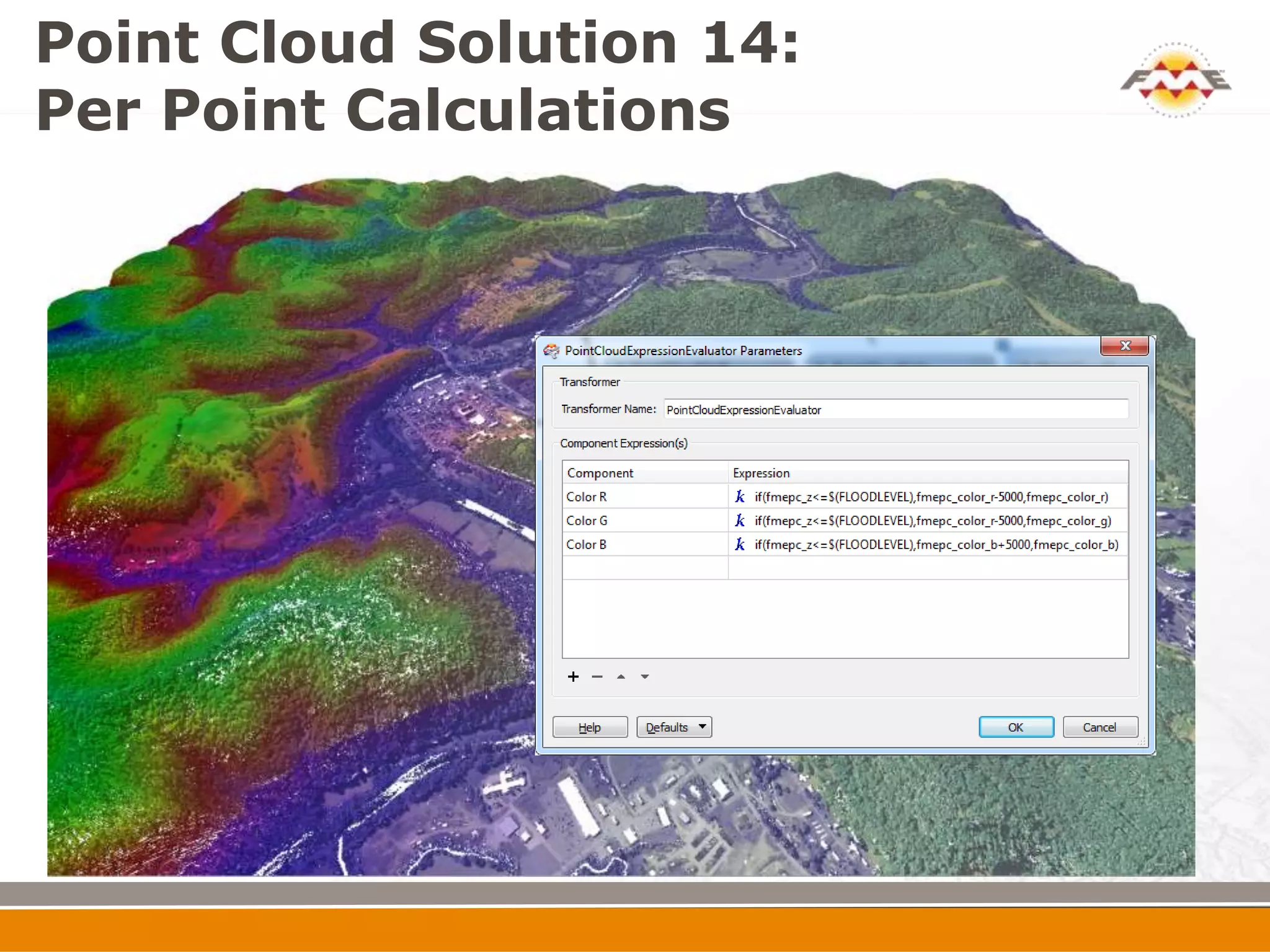 Point Cloud Solution 14:
Per Point Calculations
 
