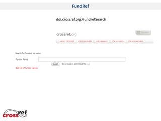 FundRef
doi.crossref.org/fundrefSearch

 
